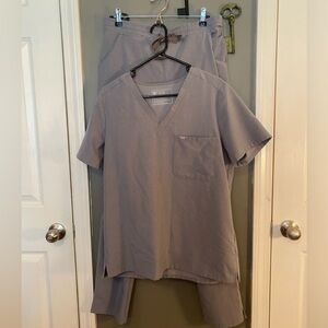 Set of Grey Figs Brand Scrubs